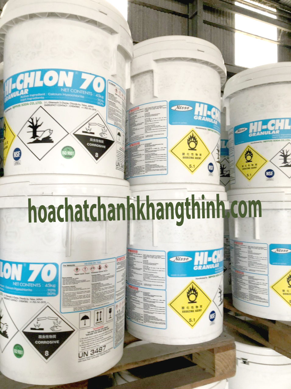 HI-CHLON 70% - CLORINE NIPPON NHẬT